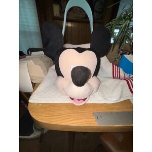 Disney Mickey Mouse Plush Basket Bag Toy Stuffed Animal Kids